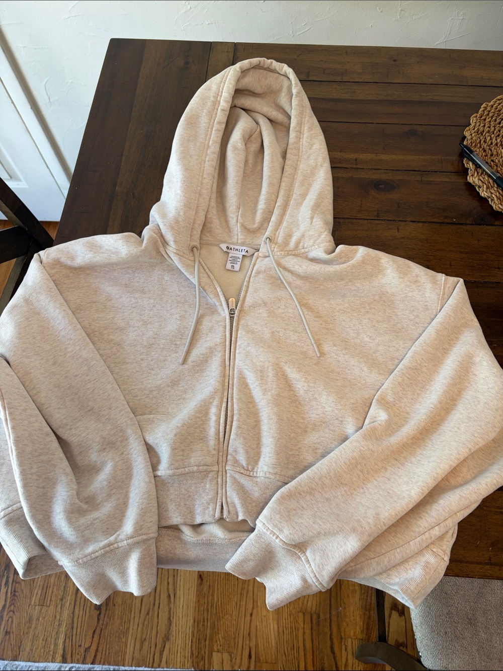 Crop zip hoodie